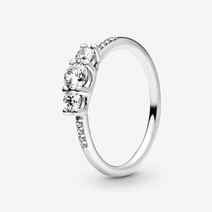 Pandora Clear Three-Stone Ring